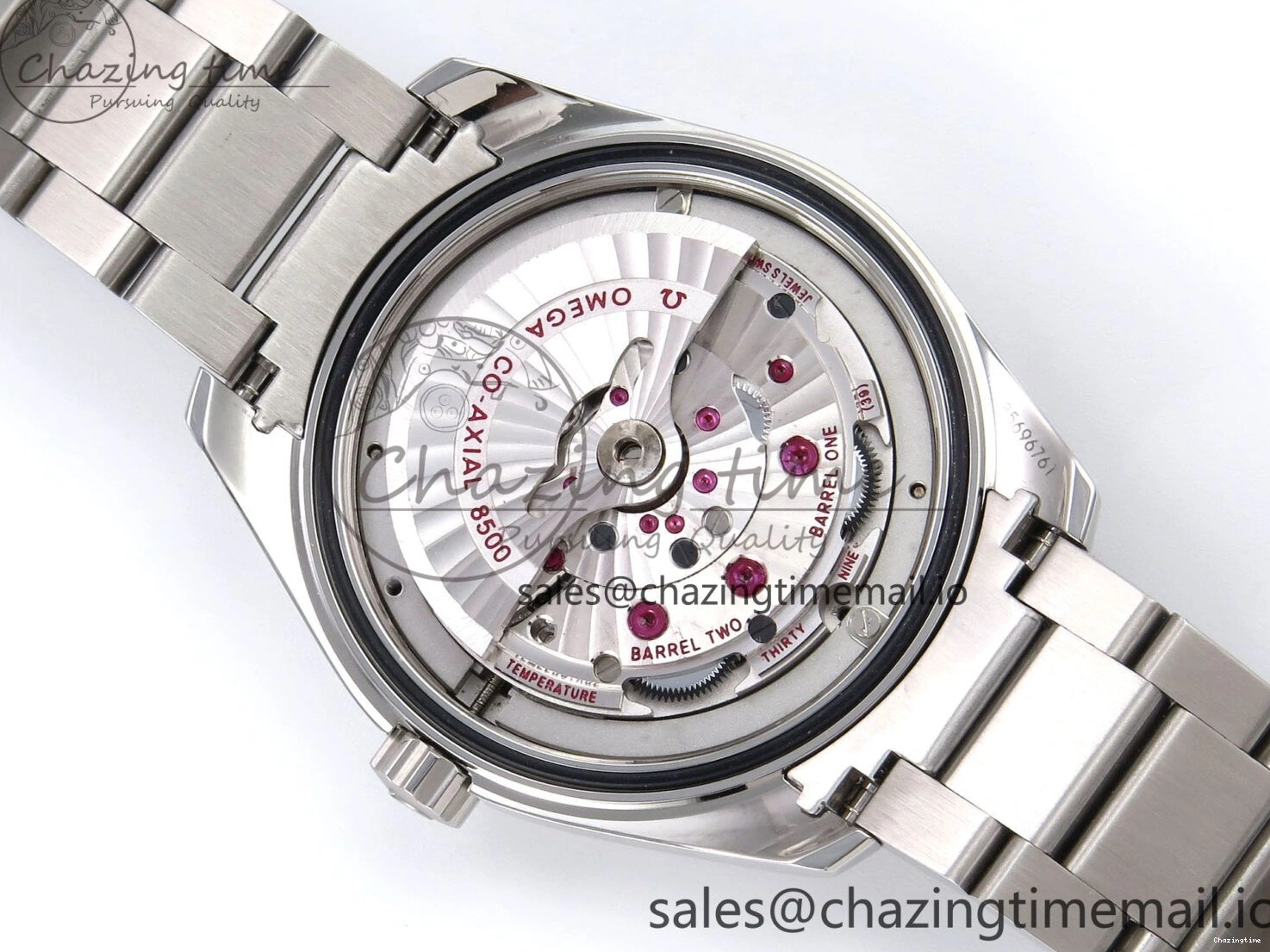 0508 Snug Aqua Terra 150M GMT OMF 1:1 Best Edition White RG Textured Dial on SS Bracelet A 7714